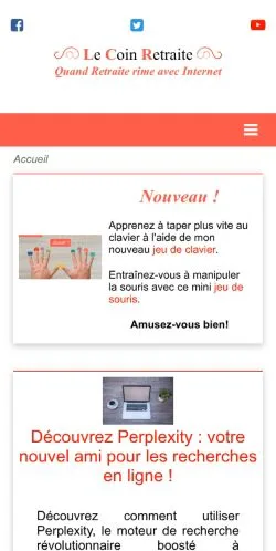 Anteprima del sito Le Coin Retraite, media di Francia per articoli sponsorizzati