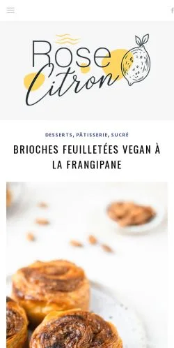 Preview of the Rose Citron website, a media outlet in France for sponsored articles