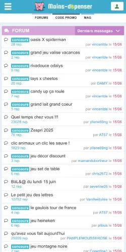 스폰서 기사용 프랑스 매체 Moins Dépenser 사이트 미리보기