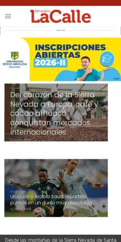 Anteprima del sito Semanario La Calle, media di Spagna per articoli sponsorizzati