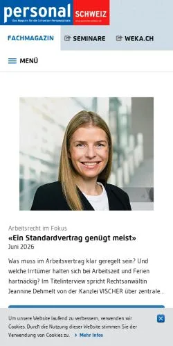 Anteprima del sito Personal Schweiz, media di Svizzera per articoli sponsorizzati