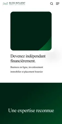 Anteprima del sito Bloginfluent, media di Francia per articoli sponsorizzati