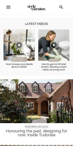 Anteprima del sito Style Curator, media di Australia per articoli sponsorizzati
