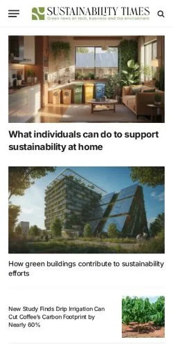 Anteprima del sito Sustainable Times, media di Stati Uniti per articoli sponsorizzati