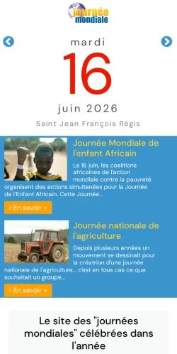 Anteprima del sito Journée Mondiale, media di Francia per articoli sponsorizzati