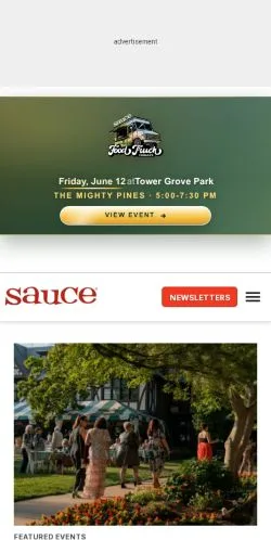스폰서 기사용 미국 매체 Sauce Magazine 사이트 미리보기