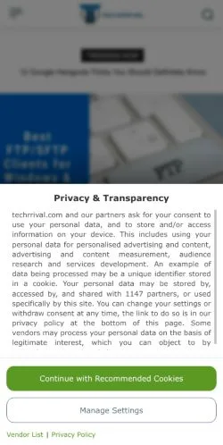 スポンサード記事向けのアメリカ合衆国メディア、Tech Arrivalのサイトプレビュー