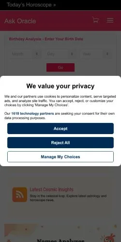 Podgląd witryny Ask Oracle, medium z kraju Stany Zjednoczone do artykułów sponsorowanych
