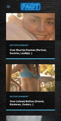 Preview of the Faqt website, a media outlet in Netherlands for sponsored articles