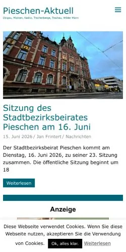 Anteprima del sito Pieschen-Aktuell, media di Germania per articoli sponsorizzati