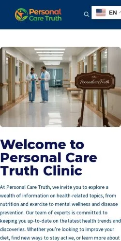 Vorschau der Website Personal Care Truth Clinic, Medium aus Vereinigte Staaten für gesponserte Artikel