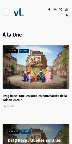 Anteprima del sito VL Média, media di Francia per articoli sponsorizzati