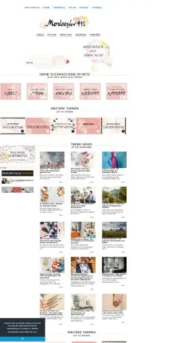 Preview of the Modeopfer110 website, a media outlet in Germany for sponsored articles