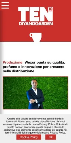 Anteprima del sito DIYandGarden, media di Italia per articoli sponsorizzati