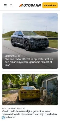 Anteprima del sito Autobahn, media di Paesi Bassi per articoli sponsorizzati