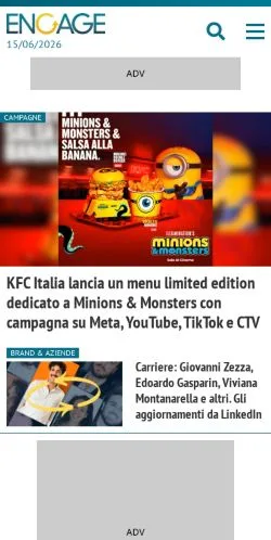 Forhåndsvisning af Engage, medie fra Italien til sponsorerede artikler