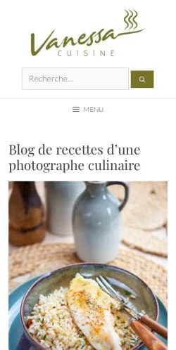 Vista previa del sitio Vanessa Cuisine, medio de Francia para artículos patrocinados