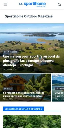 Anteprima del sito Sportihome Magazine, media di Francia per articoli sponsorizzati