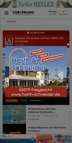 Anteprima del sito Vorsprung Online, media di Germania per articoli sponsorizzati