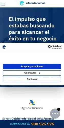 Vorschau der Website Asesoría Online Autónomos, Medium aus Spanien für gesponserte Artikel