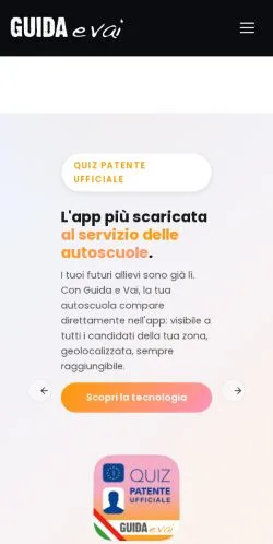 Vista previa del sitio Guida E Vai, medio de Italia para artículos patrocinados