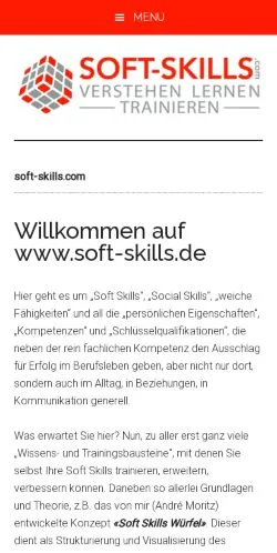 Podgląd witryny Soft Skills, medium z kraju Niemcy do artykułów sponsorowanych