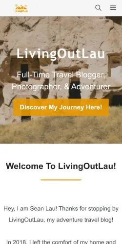 Anteprima del sito LivingOutLau, media di Stati Uniti per articoli sponsorizzati
