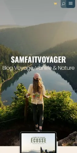 スポンサード記事向けのフランスメディア、Samfaitvoyagerのサイトプレビュー