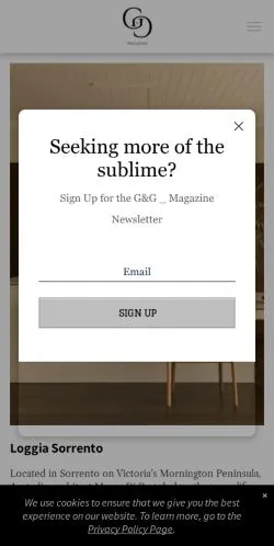 스폰서 기사용 미국 매체 G&G Magazine 사이트 미리보기
