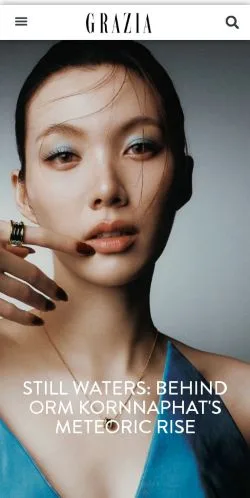 Anteprima del sito Grazia Singapore, media di Stati Uniti per articoli sponsorizzati