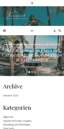 Aperçu du site Neleworld, média de Allemagne pour articles sponsorisés