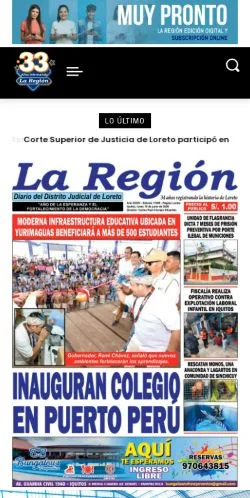 Anteprima del sito Diario La Región, media di Spagna per articoli sponsorizzati