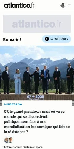 Anteprima del sito Atlantico, media di Francia per articoli sponsorizzati