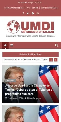 Anteprima del sito UnMondoD'Italiani, media di Italia per articoli sponsorizzati