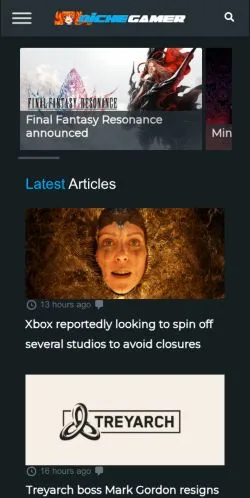 Anteprima del sito Niche Gamer, media di Stati Uniti per articoli sponsorizzati