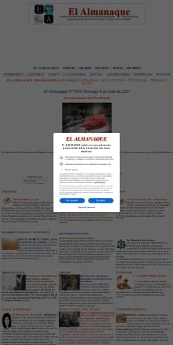 Podgląd witryny El Almanaque, medium z kraju Hiszpania do artykułów sponsorowanych