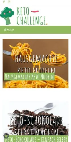Anteprima del sito KetoChallenge, media di Germania per articoli sponsorizzati