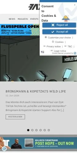 Aperçu du site FAZEmag, média de Allemagne pour articles sponsorisés