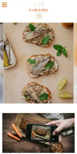 Anteprima del sito Les Recettes de Mélanie, media di Francia per articoli sponsorizzati