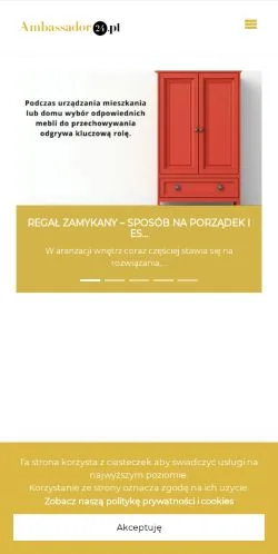 Podgląd witryny Ambassador, medium z kraju Polska do artykułów sponsorowanych