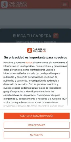 Anteprima del sito Carreras Populares, media di Spagna per articoli sponsorizzati