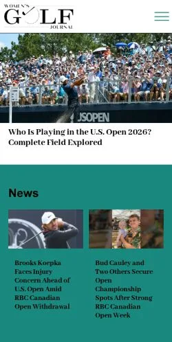 Anteprima del sito Women's Golf Journal, media di Stati Uniti per articoli sponsorizzati