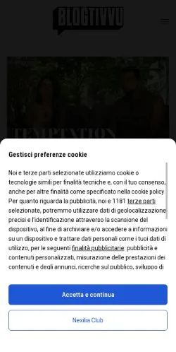 Anteprima del sito Blog Tivvù, media di Italia per articoli sponsorizzati