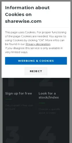 スポンサード記事向けのアメリカ合衆国メディア、Sharewiseのサイトプレビュー