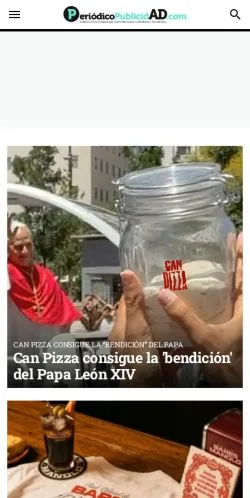 Anteprima del sito Periodico PublicidAD, media di Spagna per articoli sponsorizzati