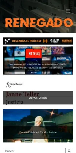 Anteprima del sito Renegado Noticias, media di Messico per articoli sponsorizzati
