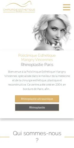 Anteprima del sito Excellence Esthétique, media di Francia per articoli sponsorizzati