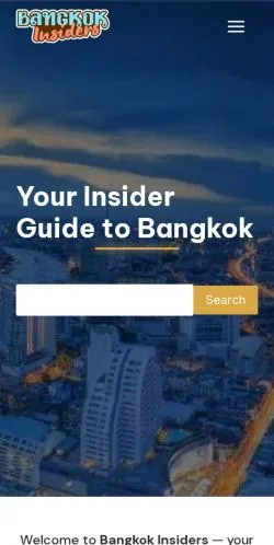 Anteprima del sito Bangkok Insiders, media di Stati Uniti per articoli sponsorizzati