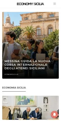 Anteprima del sito Economia Sicilia, media di Italia per articoli sponsorizzati