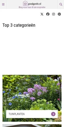 Anteprima del sito Goodgardn Huis & Tuin, media di Paesi Bassi per articoli sponsorizzati